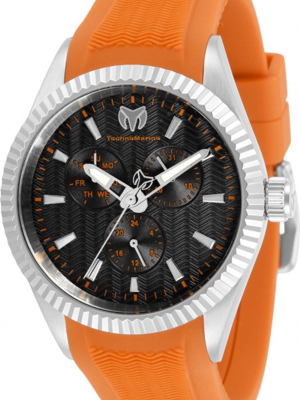 TechnoMarine Sea Dream TM-719023 — 38 MM Orange Silicone Strap Unisex New in Box